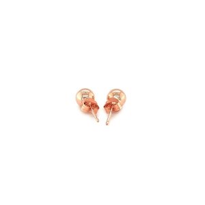 Unbranded 56362 14k Rose Gold Round Stud Earrings (5.0 Mm)