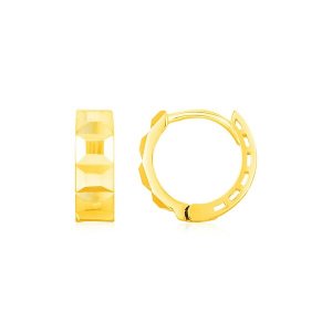 Unbranded 69444 14k Yellow Gold J Hoop Earrings