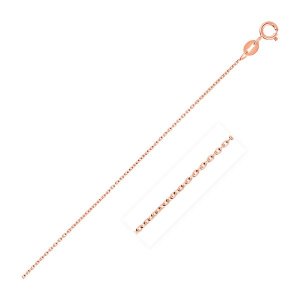 Unbranded 63496-16 14k Pink Gold Oval Cable Link Chain 0.7mm Size: 16'