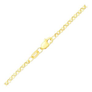 Unbranded 86356-7 2.3mm 14k Yellow Gold Rolo Bracelet Size: 7''