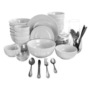 Gibson 124325.60 All U Need 60 Piece Ceramic Dinnerware Combo Set With