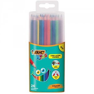 Bic BKCPP24AST Pencil, Kids Pncil,ast