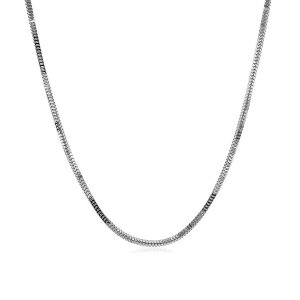 Unbranded 38666-16 14k White Gold Milano Chain 1.1mm Size: 16''