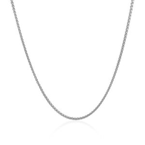 Unbranded 86946-20 14k White Gold Round Wheat Chain 1.2mm Size: 20''