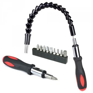 Generic FLEXSCREWDRIVER-2 10-piece Flexible Screwdriver  Bit Extension