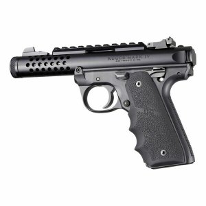 Hogue 79080 Ruger 22 45 Mkiv Rubber Grip With Finger Grooves Black