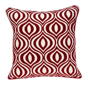 Homeroots.co 334131 20 X 7 X 20 Transitional Red And White Pillow Cove