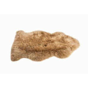 Homeroots.co 382900 Mushroom New Zealand Natural Shearling Sheepskin R