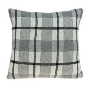 Homeroots.co 334204 Grey Pillow Cover With Down Insert