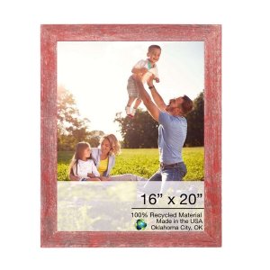 Homeroots.co 380276 19x23 Rustic Red Picture Frame