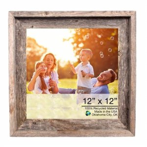 Homeroots.co 380270 21x26 Natural Weathered Grey Picture Frame