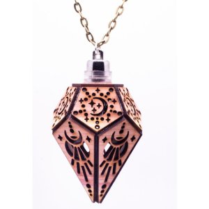 Aglowgeo AGP5 Luna Lux Red Cedar Necklace  Pendant