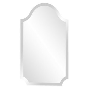 Homeroots.co 383711 Minimalist Rectangle Arched Glass Mirror With Beve