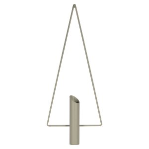 Homeroots.co 380824 Gray Metal Triangular Planter Wall Decor