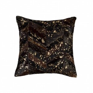 Homeroots.co 332289 18 X 18 X 5 Chocolate  Gold - Pillow