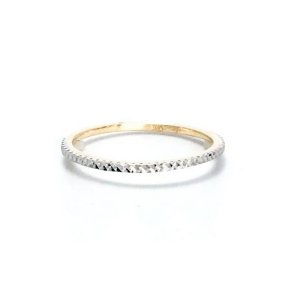 Alkeme R002 14k Diamond Cut Two Tone Band (size 8)