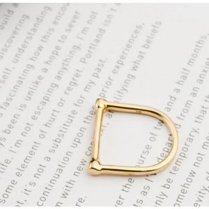 Alkeme R001 14k Gold Equestrian Ring (size 8)