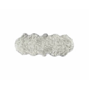 Homeroots.co 332263 24 X 72 X 1.5 Grey, Faux Sheepskin - Rug