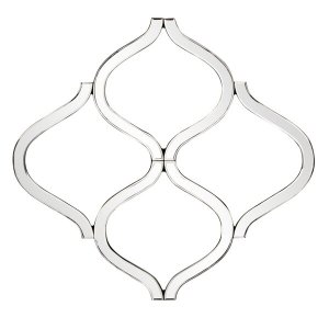 Homeroots.co 383718 Interlocking Mirrored Curved Shapes With Beveled E