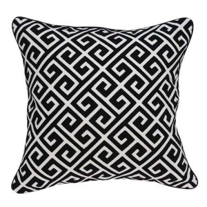 Homeroots.co 333955 20 X 0.5 X 20 Transitional Black And White Pillow 