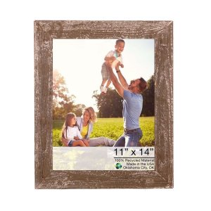 Homeroots.co 380297 14x17 Rustic Espresso Picture Frame With Plexiglas