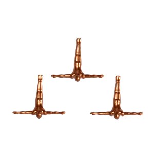 Homeroots.co 332363 6.5 X 2.5 X 6.5 Wall Diver - Bronze 3-pack