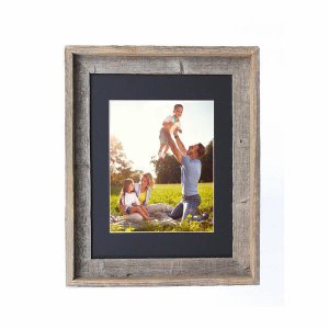 Homeroots.co 380279 19x23 Rustic Black Picture Frame With Plexiglass H