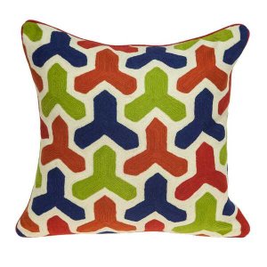 Homeroots.co 334349 20 X 7 X 20 Handmade Multicolored Pillow Cover Wit