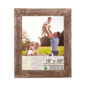 Homeroots.co 380278 19x23 Rustic Espresso Picture Frame