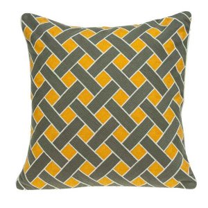 Homeroots.co 334299 20 X 7 X 20 Transitional Gray And Orange Pillow Co