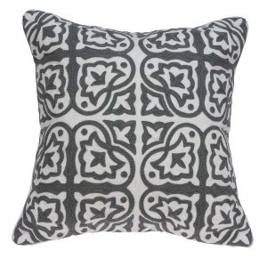 Homeroots.co 334308 20 X 7 X 20 Traditional Gray And White Pillow Cove