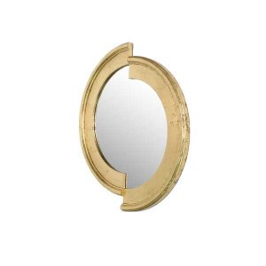 Homeroots.co 274606 27 X 30 X 2 Gold Stylish Dressing  Mirror