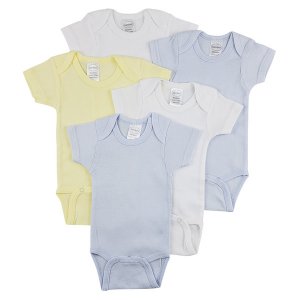 Bambini CS_0283M Bambini Short Sleeve One Piece 5 Pack