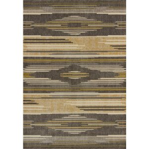 Homeroots.co 368566 22 X 32 Grey Polypropylene Accent Rug