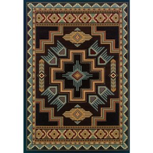 Homeroots.co 368953 31 X 50 Smoke Blue Polypropylene Mat Rug