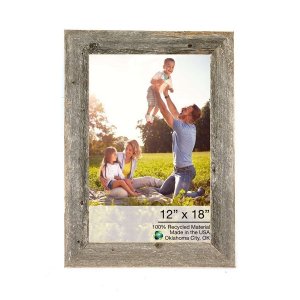 Homeroots.co 380376 14x21 Natural Weathered Grey Picture Frame