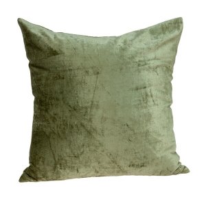 Homeroots.co 334003 18 X 7 X 18 Transitional Olive Solid Pillow Cover 