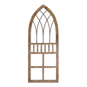 Homeroots.co 373413 Cathedral-style Wood And Metal Arch Panel