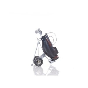 Homeroots.co 364177 Versatile Black Golf Bag With Rolling Wheels And H