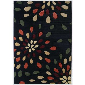 Homeroots.co 368458 31 X 50 Onyx Polypropylene Accent Rug