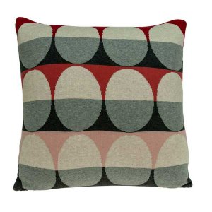 Homeroots.co 334066 20 X 7 X 20 Transitional Gray And Red Pillow Cover