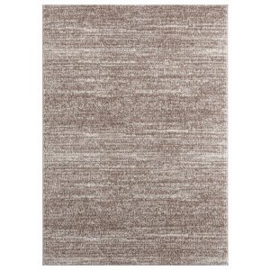 Homeroots.co 371680 23 X 36 Beige Microfiber Polyester Accent Rug