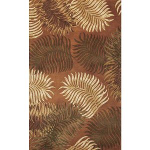 Homeroots.co 353970 30 X 50 Wool Rust Area Rug