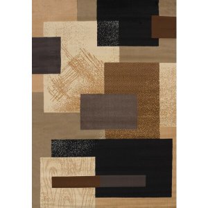 Homeroots.co 369579 22 X 36 Brown Polypropylene Accent Rug