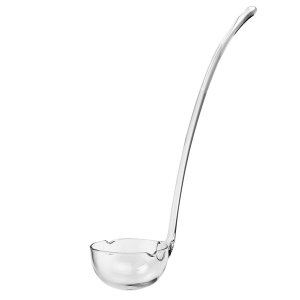 Homeroots.co 375905 12 Mouth Blown Crystal Lead Free Long Punch Ladle