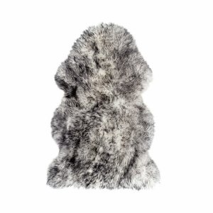 Homeroots.co 293186 24 X 36 X 1.5 Gradient Gray Single Sheepskin - Are