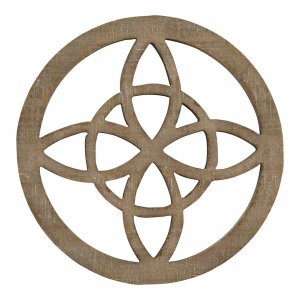 Homeroots.co 373263 Celtic Inspired Design Wood Medallion Wall Art Dee