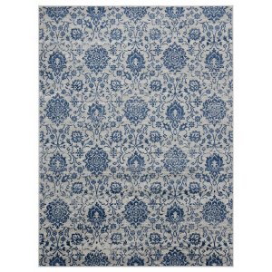 Homeroots.co 368277 22 X 36 Denim Blue Olefin Accent Rug