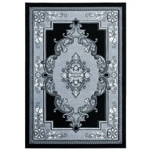 Homeroots.co 367353 31 X 50 Silver Olefin  Polypropylene Mat Rug