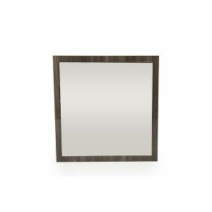 Homeroots.co 282605 41 Grey Mdf  Veneer  And Glass Mirror